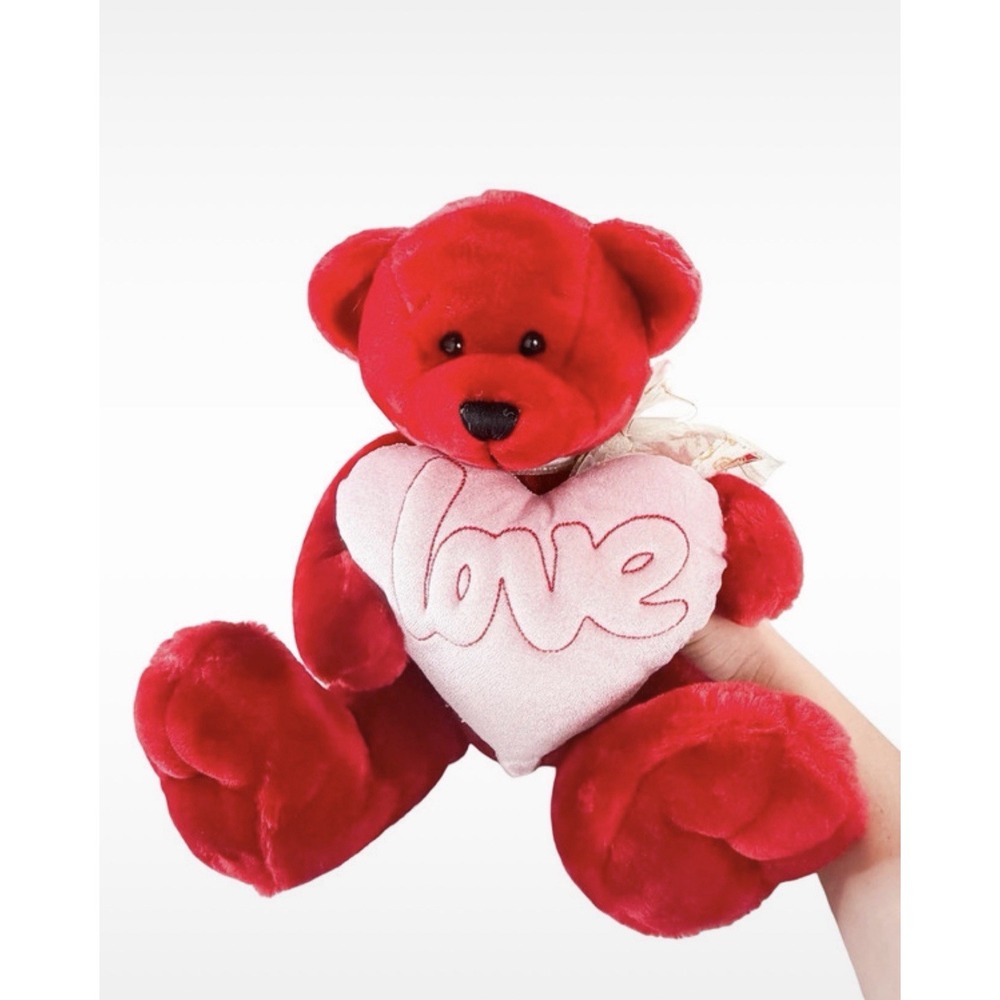 Kids of America Red Love Teddy Bear Plush 12"